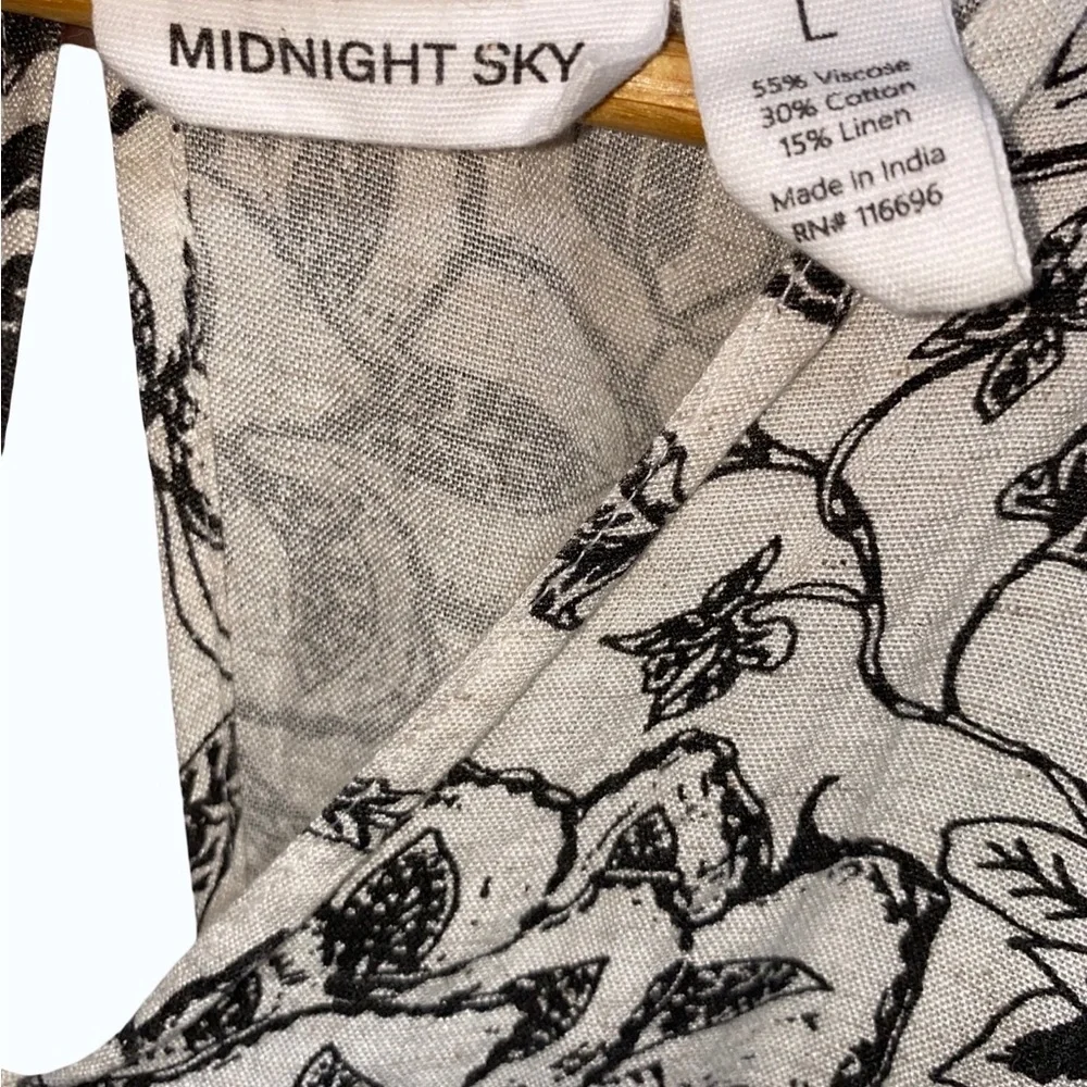 Midnight sky tie back Crop‎ top size L - Picture 4 of 5